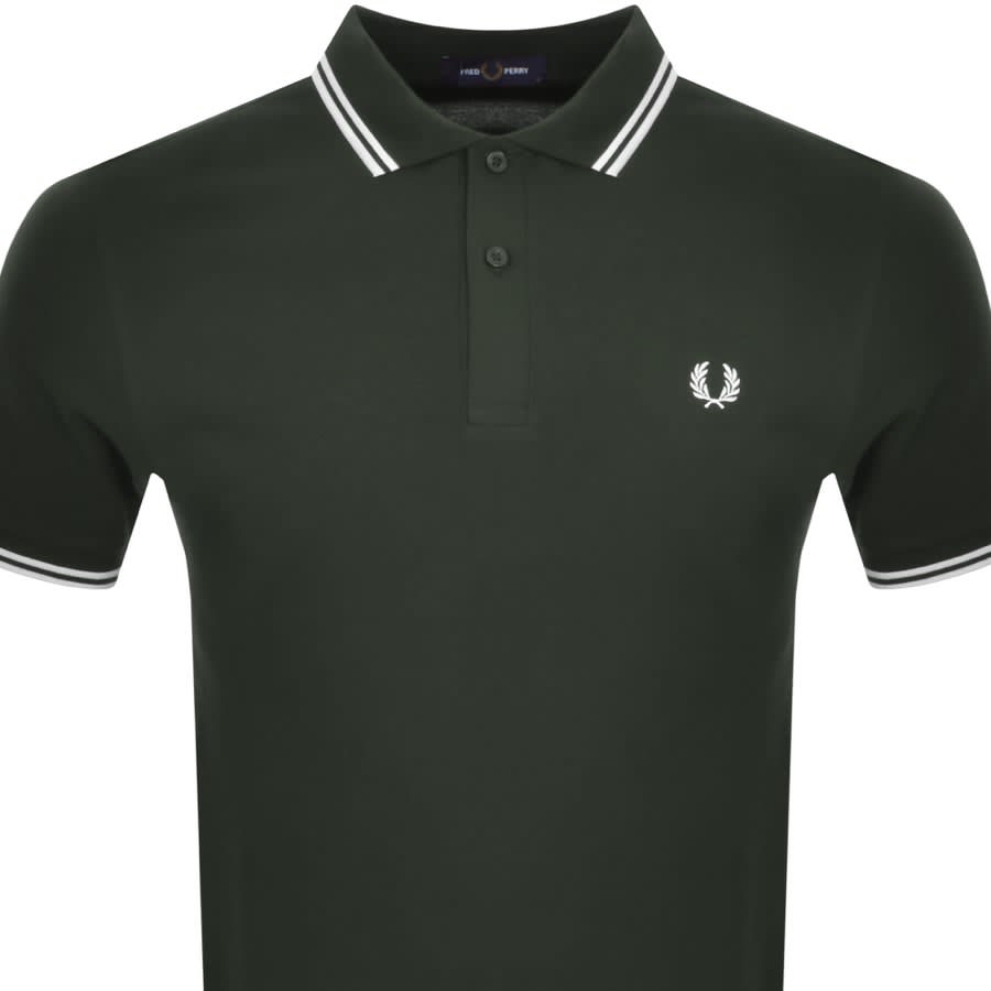 Fred Perry Twin Tipped Polo T Shirt Green | Mainline